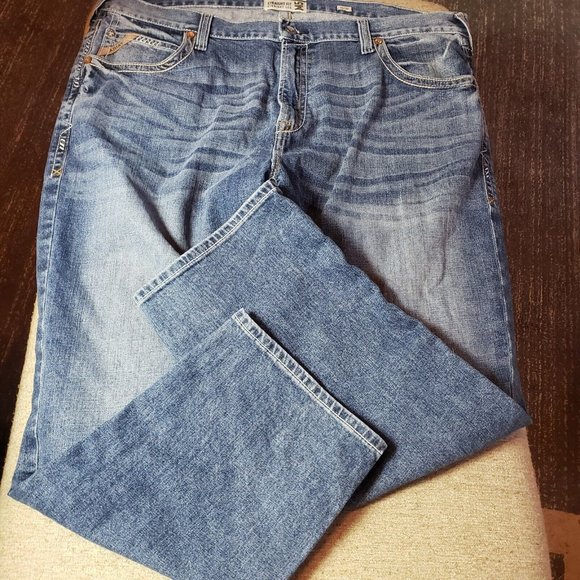 Ariat Men's Big & Tall M5 Straight Leg Jeans, Jasper, 44 X 30 Hard To Find - Picture 8 of 10